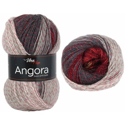 Vlna-hep Angora luxus simli batik - vlna, mohér, akryl a metalické vlákno Angora luxus simli batik: Melír 5727 – Zboží Mobilmania