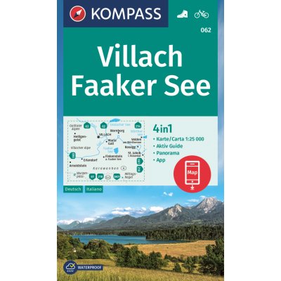 Villach, Faaker See (Kompass - 062) - turistická mapa