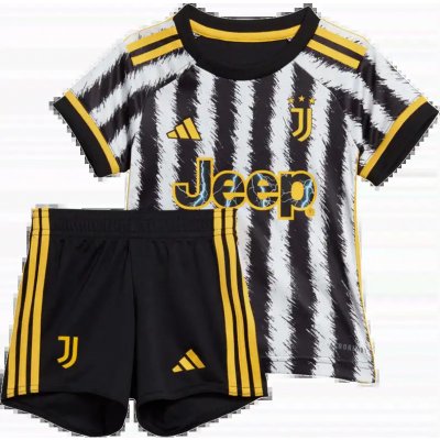 Adidas Juventus FC 23/24 dětská domácí souprava pro malé děti bílo-černá