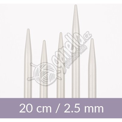 Ponožkové jehlice Drops 5x 02,5mm, hliník – Zboží Dáma