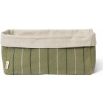 Košík na pečivo ITO 30 x 18 cm, zelená, bavlna, ferm LIVING - Ferm Living Bavlněný košík Ito Rectangular Natural/Seaweed, zelená barva, textil – Hledejceny.cz
