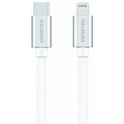 Swissten 71526203 datový USB-C/Lightning, 1,2m, stříbrný – Zboží Mobilmania