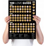 100 x KAMASUTRA ZDRAPKA - POZICE LÁSKA PLAKÁT PRO PÁRY - 100 LOVE GUIDE – Hledejceny.cz