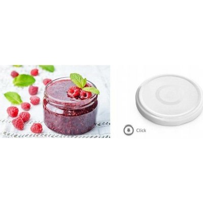 víčko TWIST 82-10ks bílé, do 100°C, na sklen.720ml, CLICK E-82 – Hledejceny.cz