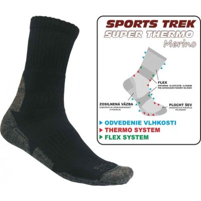 Rybářské Ponožky SPORTSTREK SUPER THERMO Merino – Zboží Mobilmania