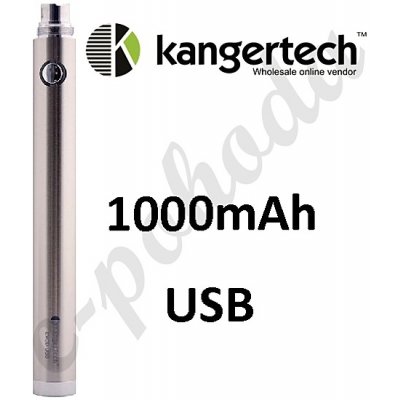 Kanger EVOD Baterie eGo USB stříbrná 1000mAh od 399 Kč - Heureka.cz
