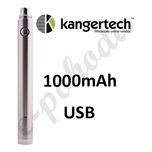 Baterie do e-cigaret Kanger EVOD Baterie eGo USB stříbrná 1000mAh