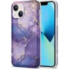 Pouzdro a kryt na mobilní telefon Apple PROTEMIO 42242 ART MARBLE Ochranný kryt Apple iPhone 13 PURPLE