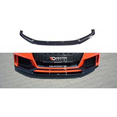 Maxton Design spoiler pod přední nárazník ver.2 pro Audi TT RS 8S, černý lesklý plast ABS