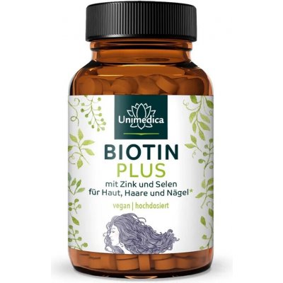 Unimedica Biotin Plus se selenem a zinkem 10 000 mcg 365 tablet – Hledejceny.cz