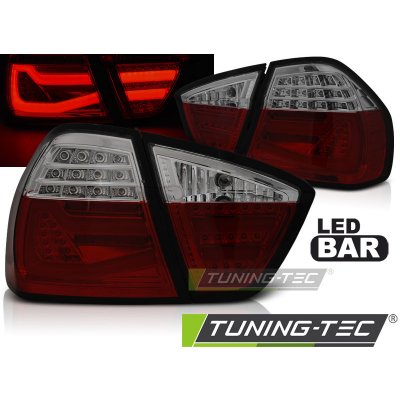 Zadní světla LED-BAR BMW E90 05-08 červená/kouřová – Zboží Mobilmania