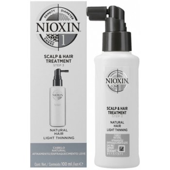 Nioxin System 6 ošetření pokožky pro výrazné řídnutí normálních až silných přírodních i chemicky ošetřených vlasů Scalp & Hair Treatment Sunscreen Medium to Coarse Hair Noticeably Thinning 100 ml