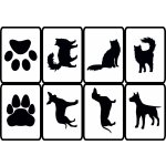 Artemiss Sada šablonek Mazlíčci v akci 509 F 8ks 6,5x9cm – Zboží Dáma