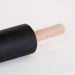 PRACTIC Silikonový váleček na těsto, s dřevěnými úchyty, 40 cm černá – Zboží Mobilmania
