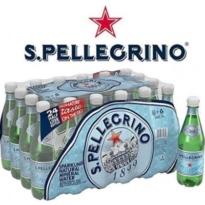 Sanpellegrino perlivá minerální voda Frizzante 24 x 0,5 l – Sleviste.cz
