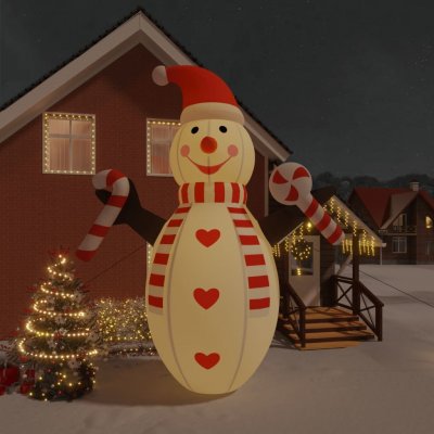 zahrada-XL Vánoční nafukovací sněhulák s LED diodami 630 cm