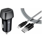 Tactical Field Plug Dual 24W + Tactical Fast Rope Aramid Cable USB-A/Lightning MFi 0.3m Grey 8596311212840 – Zboží Mobilmania