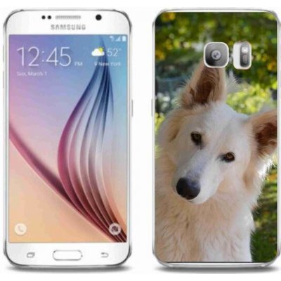 Pouzdro mmCase Gelové Samsung Galaxy S6 Edge - bílý švýcarský ovčák 1 – Zboží Mobilmania