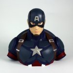 Marvel Comics Coin Bank Captain America 22 cm – Zbozi.Blesk.cz