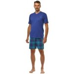 Calvi pánské pyžamo krátké 696 tmavě modré – Zboží Mobilmania