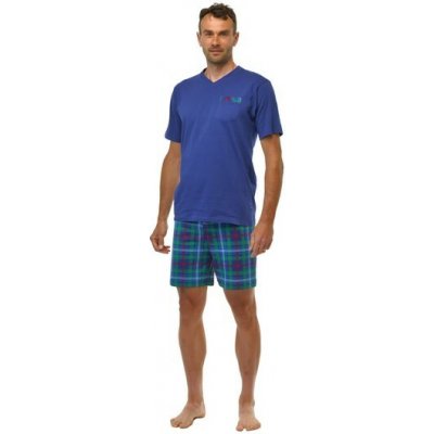 Calvi pánské pyžamo krátké 696 tmavě modré – Zboží Mobilmania
