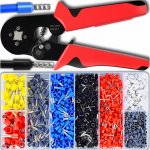 Lisovací kleště na dutinky kabelů koncovek konektorů 1200 ks 0,5 - 10 mm – Zboží Dáma
