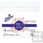Linteo Papírové Vatové tyčinky 100% natural 80 ks – Hledejceny.cz