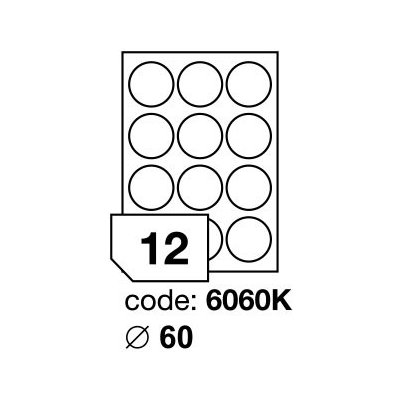 Rayfilm R0102.6060KD odnímatelné etikety kulaté 60mm 300 listů – Sleviste.cz