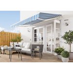 Sunfun Výsuvná markýza, modro-bílá, 4 x 2,5 m 24870346 – Zbozi.Blesk.cz