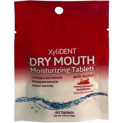 XyliDENT zvlhčující pastilky pomegranate raspberry 40 ks – Hledejceny.cz
