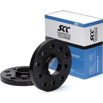 Rozšiřovací podložky SCC 15mm 5/112*5/100 - 57,1 mm, 12119W černé elox | Zboží Auto