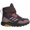 Dětské trekové boty adidas dětské zimní boty Terrex Trailmaker High C.RDY K purpurová / lila