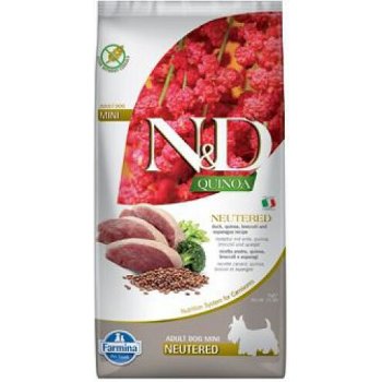 N&D Quinoa Dog Adult Mini Neutered Duck & Broccoli & Asparagus 7 kg