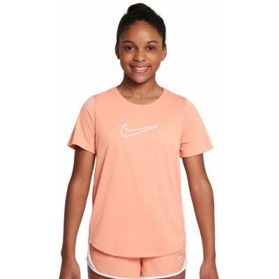 Dívčí trička Nike Girls Dri-FIT Short-Sleeve Top - Oranžový – Sleviste.cz