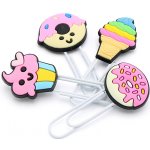 JUNIOR Ozdobná spona /záložka Donut & Ice cream 7 cm (sada 4 ks) – Hledejceny.cz
