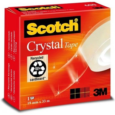 3M 600 Scotch Crystal Tape Čirá páska 19 mm x 33 m – Sleviste.cz
