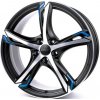 Alu kolo, lité kolo Ronal R62 8x19 5x112 ET45 matt black blue rim