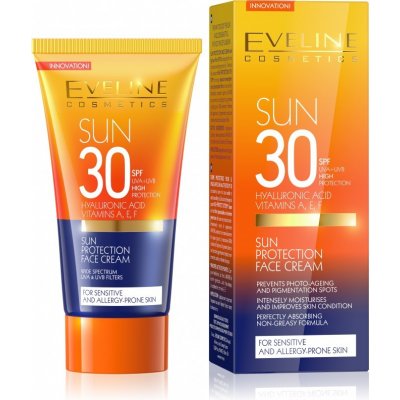 Eveline SunCare opalovací krém na obličej SPF30 50 ml – Zboží Mobilmania