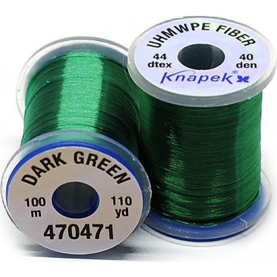 Vázací nit • UHMWPE FIBER LINE • 100m - Tloušťka 40D, Barva Tmavě zelená – Sleviste.cz