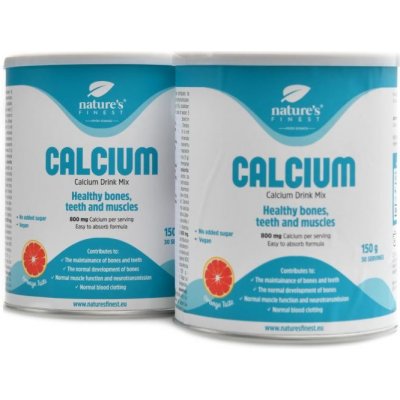 Natures Finest Nutrisslim Calcium vápník 2 x 150 g – Hledejceny.cz