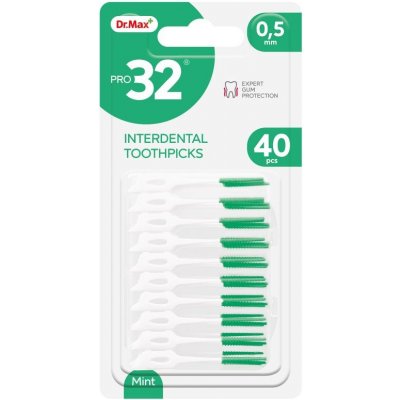 Dr. Max PRO32 Interdental Toothpicks 0,5 mm mezizubní párátko 40 ks – Zboží Dáma