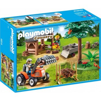 Playmobil 6814 Dřevorubec s Traktorem