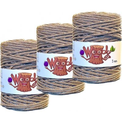Woody Crafts 3x Woody 5 mm – Caffe Latte (100m) – Sleviste.cz