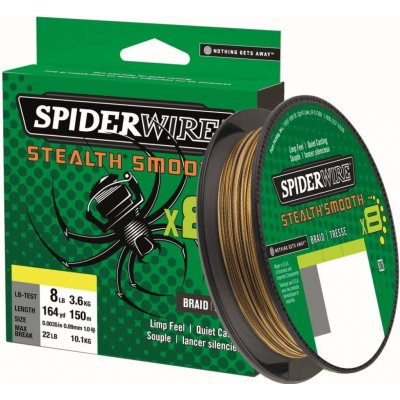 Spiderwire šňůra Stealth Smooth8 Camo 150m 0,07mm 6kg