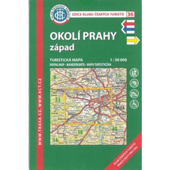 Mapa KČT 1:50 000 36 Okolí Prahy-západ 7.v.2017