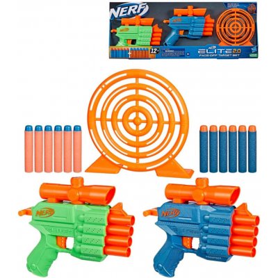 Dětská pistole s náboji Nerf Elite 2.0 F8273 2 ks. – Zboží Mobilmania