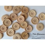 Knoflík přírodní, nelakovaný 30 mm – Zboží Dáma