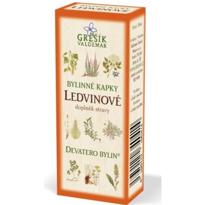 Grešík Ledvinové bylinné kapky Devatero bylin 50 ml