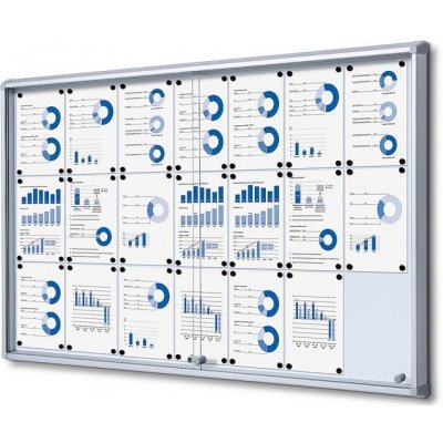 A-Z Reklama CZ Informační Vitrína s posuvnými dvířky s protipožární certifikací, SCSL21xA4 - pro 21 x A4 – Zboží Mobilmania