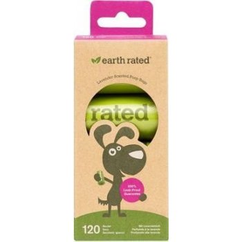 Earth Rated sáčky na psí exkrementy s vůní levandule 8 rolí